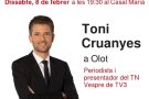 Toni Cruanyes presentarà a Olot el seu llibre 'Un antídot contra l'extrema dreta'