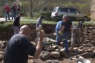 La Vall de Bianya restaura un mur de Santa Margarida amb pedra seca