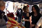 Les entitats de la Garrotxa omplen el Firal d'Olot en la Diada de Sant Jordi