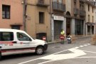 Comencen les obres per eixamplar les voreres del carrer Esgleiers, que obligaran a desviar el trànsit