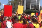 Els garrotxins es desplacen massivament a Barcelona per celebrar l'11 de Setembre