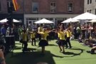 Flor de Fajol porta les sardanes a Manhattan, a Nova York, per celebrar la Diada de Catalunya