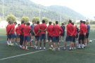 La Unió Esportiva Olot es prepara per jugar contra l'Huracán amb energies renovades