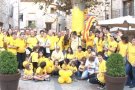 L'ANC i Òmnium porten el 'País de groc' fins a Besalú