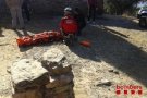 Els bombers rescaten una dona ferida mentre feia excursionisme a Sant Aniol de Finestres