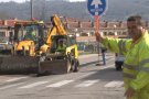 Comencen les obres per tapar els sots de l'asfalt del Vial Sant Jordi d'Olot