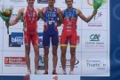 El triatleta olotí Nan Oliveras, puja al tercer calaix del podi a la Copa d'Europa de Triatló Esprint de Châteauroux