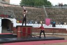 Més d’un miler d’espectadors van acudir a la Plaça de Braus per veure l'últim espectacle de circ d'aquest estiu