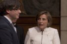 Carles Puigdemont pren possessió com a president de la Generalitat sense referències al rei ni a la constitució