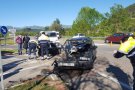 Un accident a la intersecció entre la N-260 i l'avinguda Europa d'Olot provoca ferits lleus