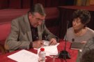 El poeta olotí Joan Mercader presenta el seu poemari 'Estranyament lliure' a l'Orfeó Popular Olotí