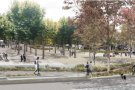 El projecte '101 plàtans', de Forgas Arquitectes, proposa un Firal flexible, endreçat i que posi en valor l'entorn