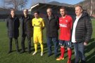 La Unió Esportiva Olot presenta la seva nova incorporació: l'espònsor d'Ascensors Serra
