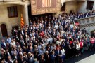 La majoria d'alcaldes de la Garrotxa han participat a l'acte de suport al referèndum de l'1 d'octubre