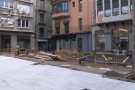 Les obres del Firal d'Olot provoquen una inundació al magatzem de la llibreria Drac