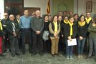 Òmnium Garrotxa mostra el rebuig a l'escorcoll de la Guàrdia Civil a la seva seu nacional