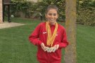Mariona Noguer, de 9 anys, campiona de Catalunya de gimnàstica esportiva