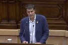 El diputat garrotxí Francesc Ten, de Junts per Catalunya, s'estrena al faristol del Parlament de Catalunya