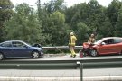 Col.lisió frontal entre dos vehicles a la carretera que uneix Olot amb Santa Pau