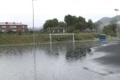El Joventut Sant Pere Màrtir demana solucions als problemes de drenatge del camp del Pic del Bac després que s'inundés per la pluja