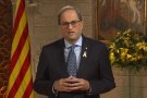 Quim Torra reclama unitat i anuncia la recuperació de les lleis suspeses pel Tribunal Constitucional en el missatge de cap d'any