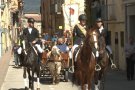 Prop d'un centenar de cavalls desfilen a la festa de Sant Antoni de les Preses