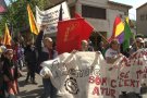 La manifestació de l'1 de maig va recórrer Olot en defensa dels treballadors i contra el feixisme