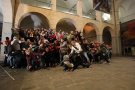 Un centenar d'olotins i olotines recreen 'La Càrrega II' de Ramón Casas a la Nit dels Museus