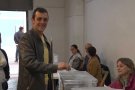 El candidat de la CUP Olot, Lluís Riera, anima a la participació per 