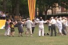 La 57a edició de l'aplec de la sardana d'Olot atrau a gent de tot Catalunya