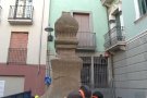 Ja han començat les obres de restauració de la Plaça del Conill d'Olot