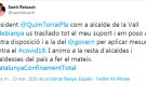 Alcaldes i alcaldesses de la Garrotxa mostren el suport al president Quim Torra pel #CatalunyaConfinamentTotal