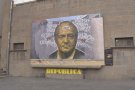 La Sobrecàrrega de l'Ajuntament d'Olot aquest mes exposa el grafit de Roc Blackblock sobre el rei emèrit