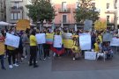 Més d'un centenar de persones es concentren a Olot en suport al poble colombià