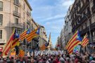Els garrotxins es tornen a manifestar a Barcelona amb motiu de la Diada un any més malgrat la pandèmia
