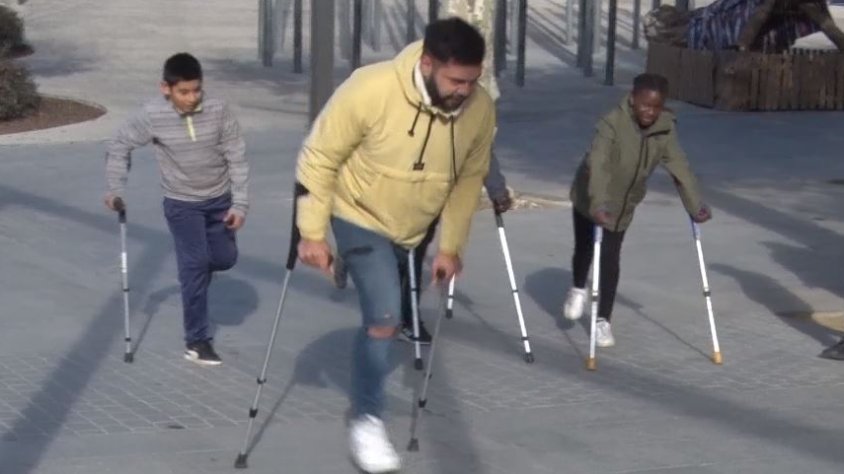 Zacarias Blanch endinsa a una setantena de nens i nenes a diferents esports adaptats