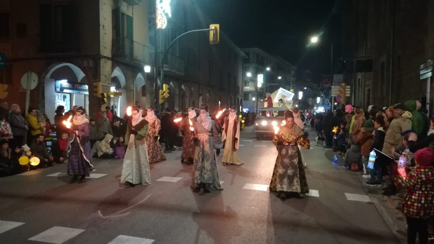 Els Reis de l'Orient arriben a la Garrotxa