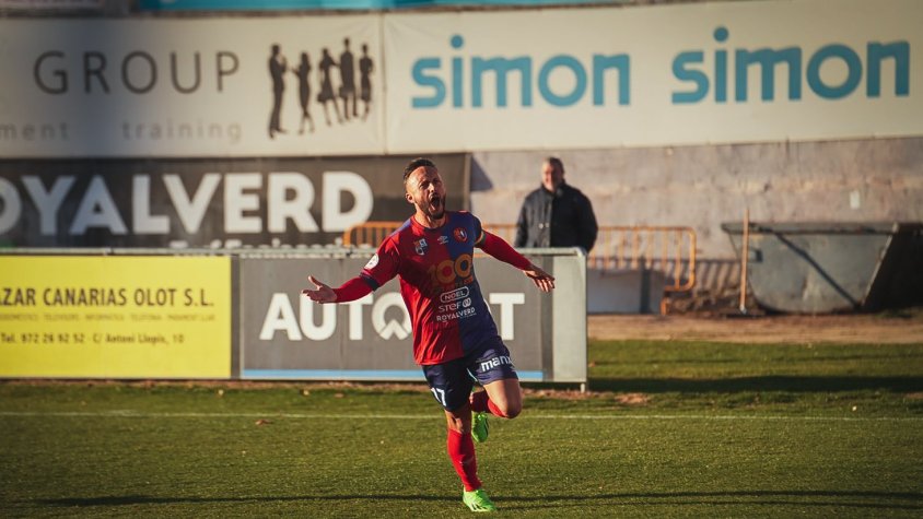 La UE Olot lluita contra l'Espanyol B (1-1)