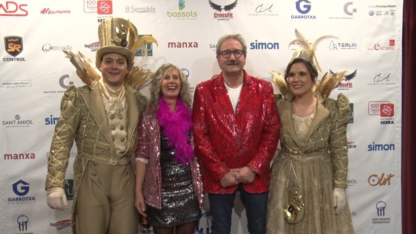 Lluís Danés i Gemma Masó dels Macus de Les Preses són el rei i reina del Carnaval d’Olot