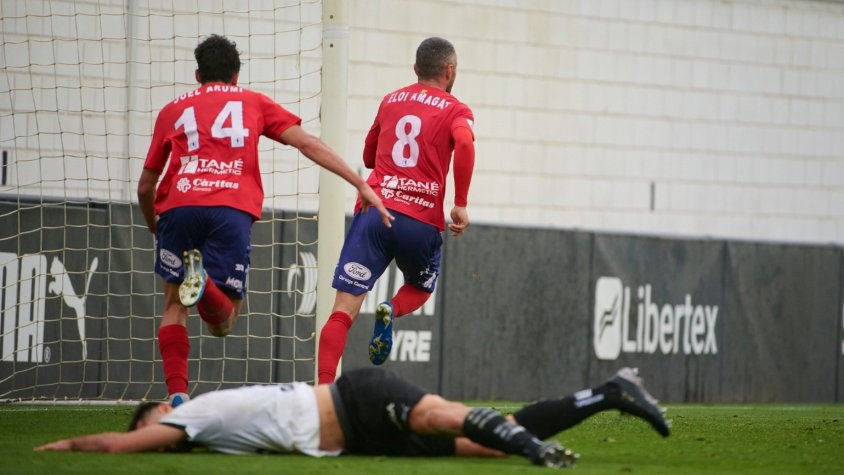 L'Olot va guanyar al camp del València Mestalla l'última vegada que hi va jugar, fa dos anys (Nuri Marguí/UEO)