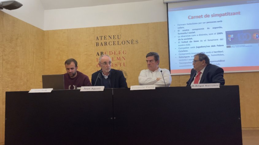 La UE Olot porta el seu projecte esportiu i social a l'Ateneu Barcelonès