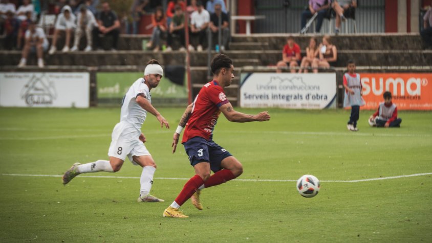 Valverde, amb un xut al pal, ha estat dels que més ho han intentat (Pau González/UEO)