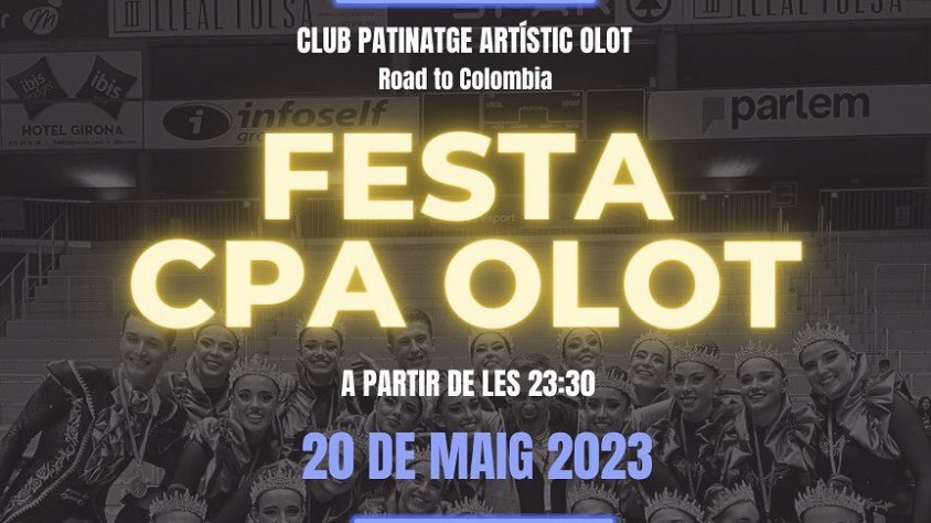 El Club Patinatge Artístic Olot organitza una festa per recaptar diners per anar a Colòmbia