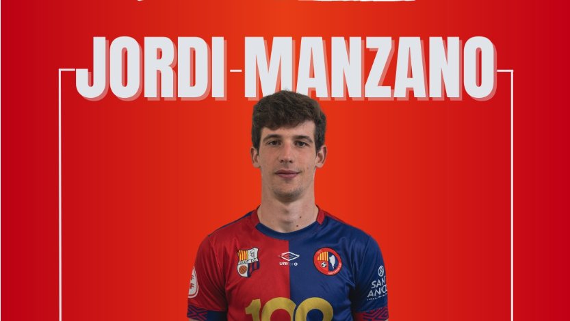 Jordi Manzano serà jugador del primer equip de la Unió Esportiva Olot la propera temporada