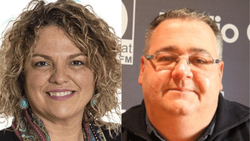 Imma Muñoz (Junts) i Miquel Reverter (ERC), nous diputats de la Diputació de Girona