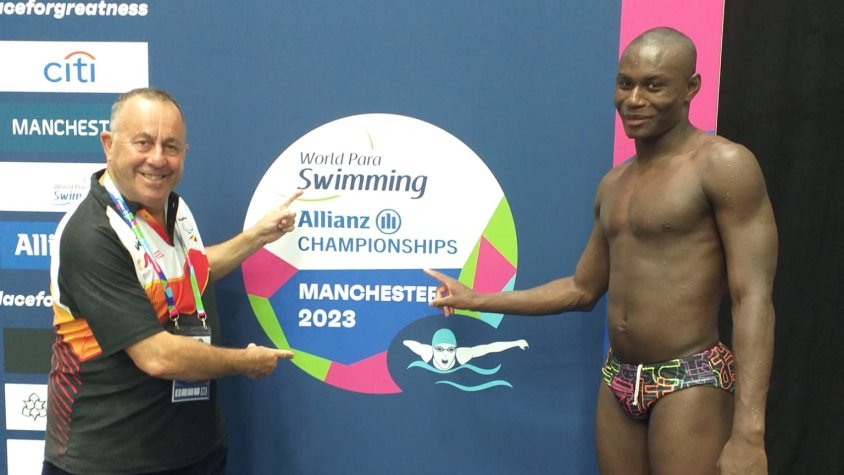 El nedador Mahamadou Dambelleh afronta la cita més important de la seva carrera: el mundial absolut de natació adaptada