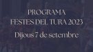 FESTES DEL TURA. Dijous 7 de setembre