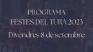 FESTES DEL TURA. Divendres 8 de setembre