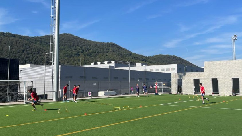 El bloc olotí s'ha exercit aquest dimecres a les instal·lacions esportives del Morrot