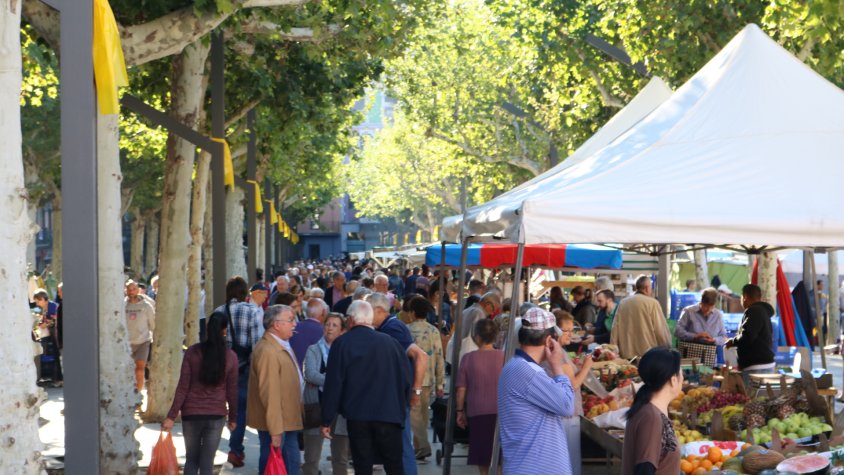 El mercat setmanal d'Olot canvia de dates durant aquest Nadal